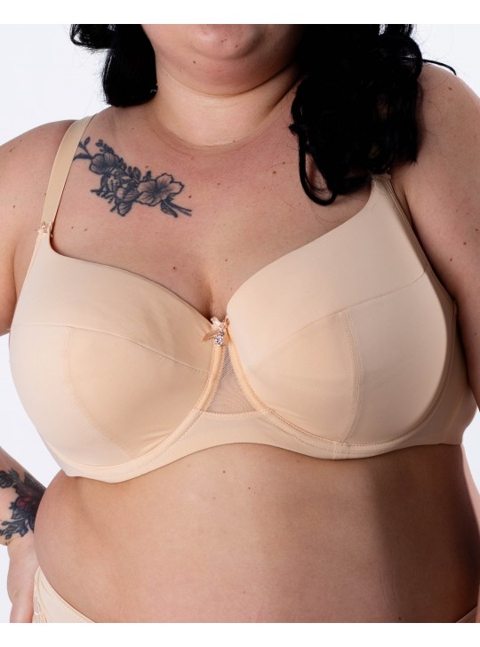 Бюстгальтер гладка чашка на тонкому поролоні Lanny mode  11555 бежевий 11555-1