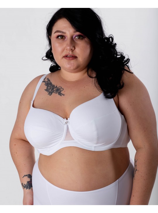 Бюстгальтер гладка чашка на тонкому поролоні Lanny mode  11555 білий 11555-5