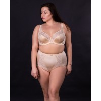 Бюстгальтер атласний Lanny mode 11574 бежевий 11574-2