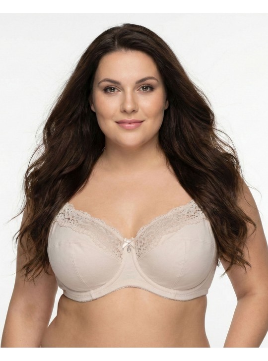 Бюстгальтер бавовняний з м'якою чашкою Lanny mode 11848 світлий капучіно 11848-8