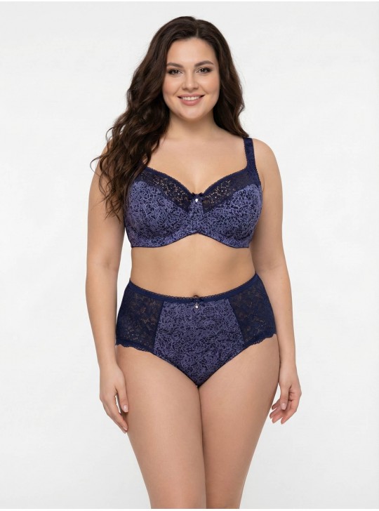 Бюстгальтер бавовняний з м'якою чашкою Lanny mode 11848 синій 11848-2