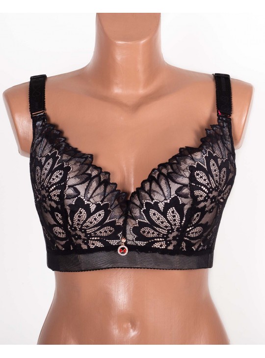  Бюстгальтер формова чашка з широкою спинкою Люся 8199 чорний 5334-4