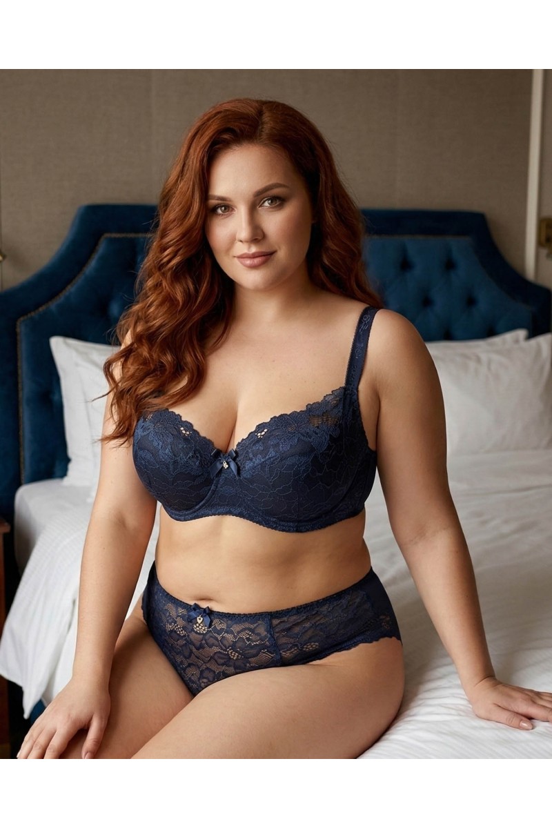 Бюстгальтер мереживний Orietta Avec 8815 синій 5592-1 Бюстгальтер мереживний Orietta Avec 8815 синій 5592-1