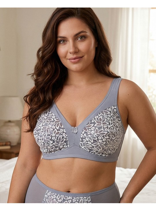 Бюстгальтер без косточек Sofelinna 11243 серый K5203-2