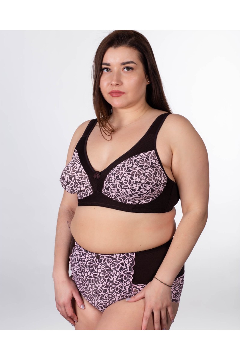 Бюстгальтер без кісточок Sofelinna 11243 коричневий K5203-1