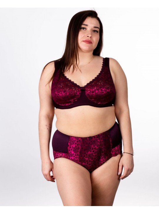 Бюстгальтер без кісточок Sofelinna 11248 марсала K5255-2