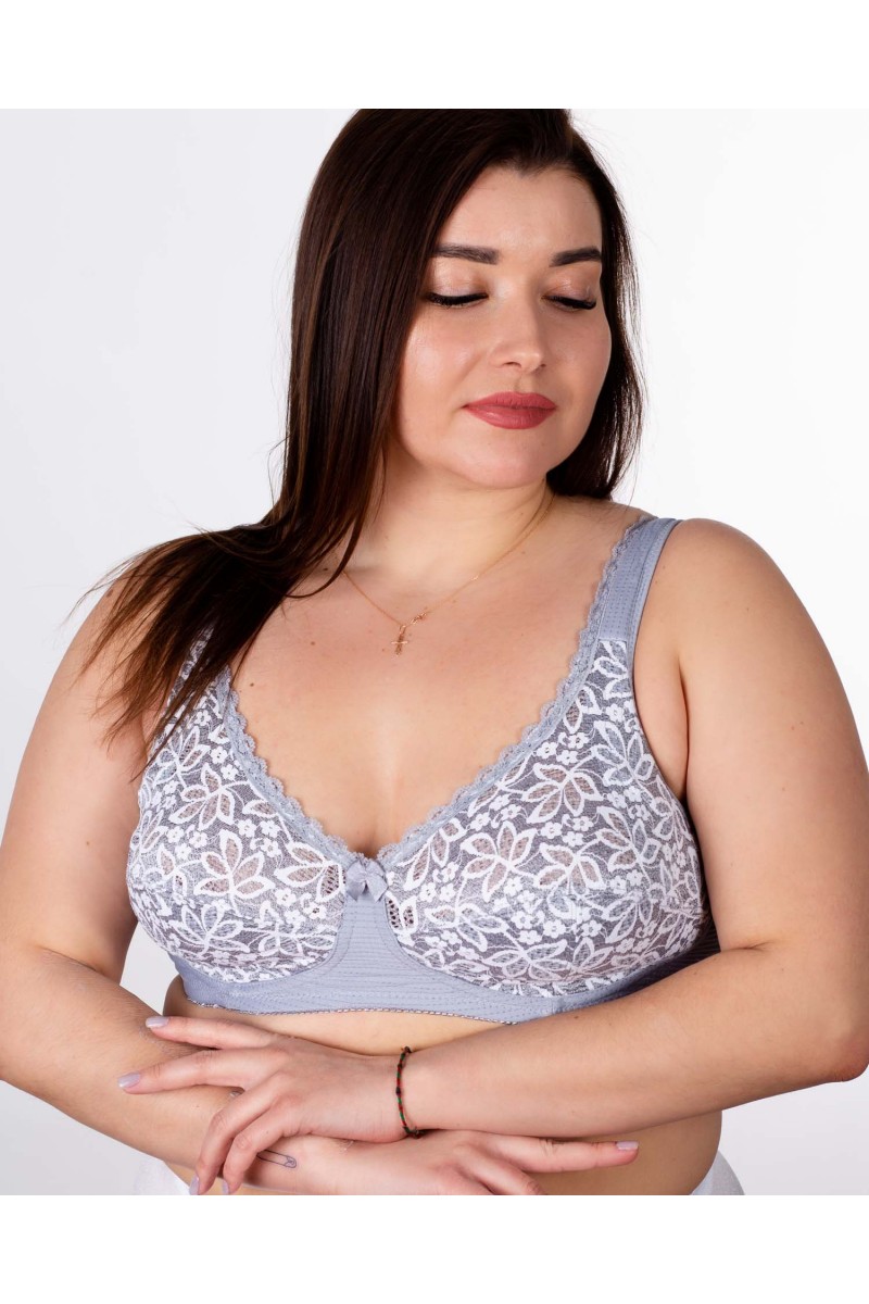 Бюстгальтер без кісточок Sofelinna 11248 сірий 5255-3