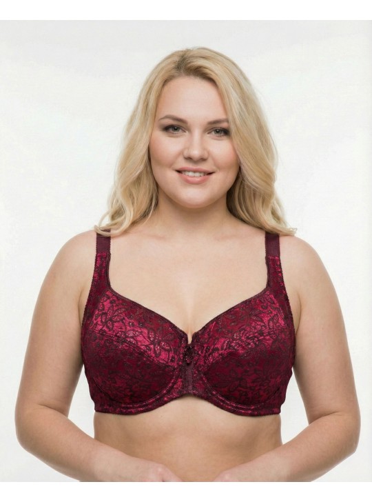Бюстгальтер м'яка чашка Sofelinna 11249 малиновий 5408-5