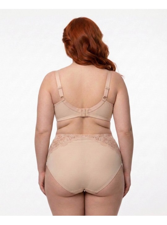 Бюстгальтер мереживний на тонкому ущільнювачі Weiyesi 18002 бежевий 5594-1