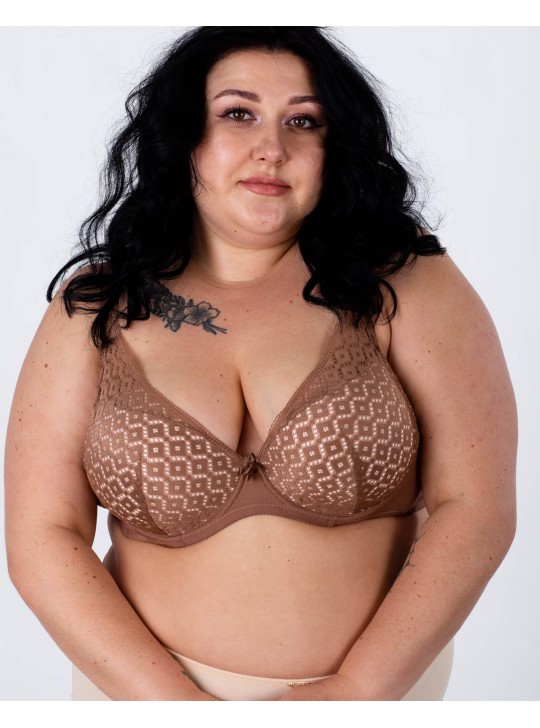 Бюстгальтер поролон  Weiyesi 8358 коричневий 5511-3