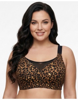 Безшовний бюстгальтер без кісточок Wiwi 3822 леопард 5590-1