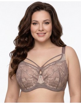 Бюстгальтер мереживний на тонкому ущільнювачі Wiwi 80013 пудра 5595-1