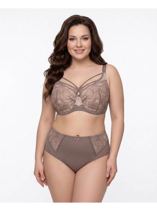 Бюстгальтер мереживний на тонкому ущільнювачі Wiwi 80013 пудра 5595-1