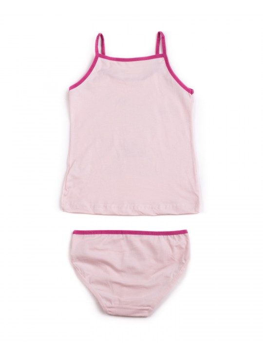 Комплект для дівчинки майка з трусиками Зайчик Donella 4371 рожевий 2014-4