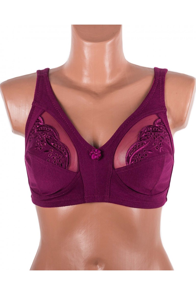Бюстгальтер без кісточок Jcieema 8681 марсала 5394-4