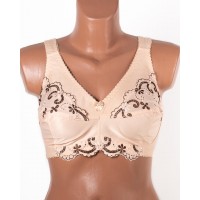 Бюстгальтер з вишивкою без кісточок Jeiccina 2669 бежевий 5258-2