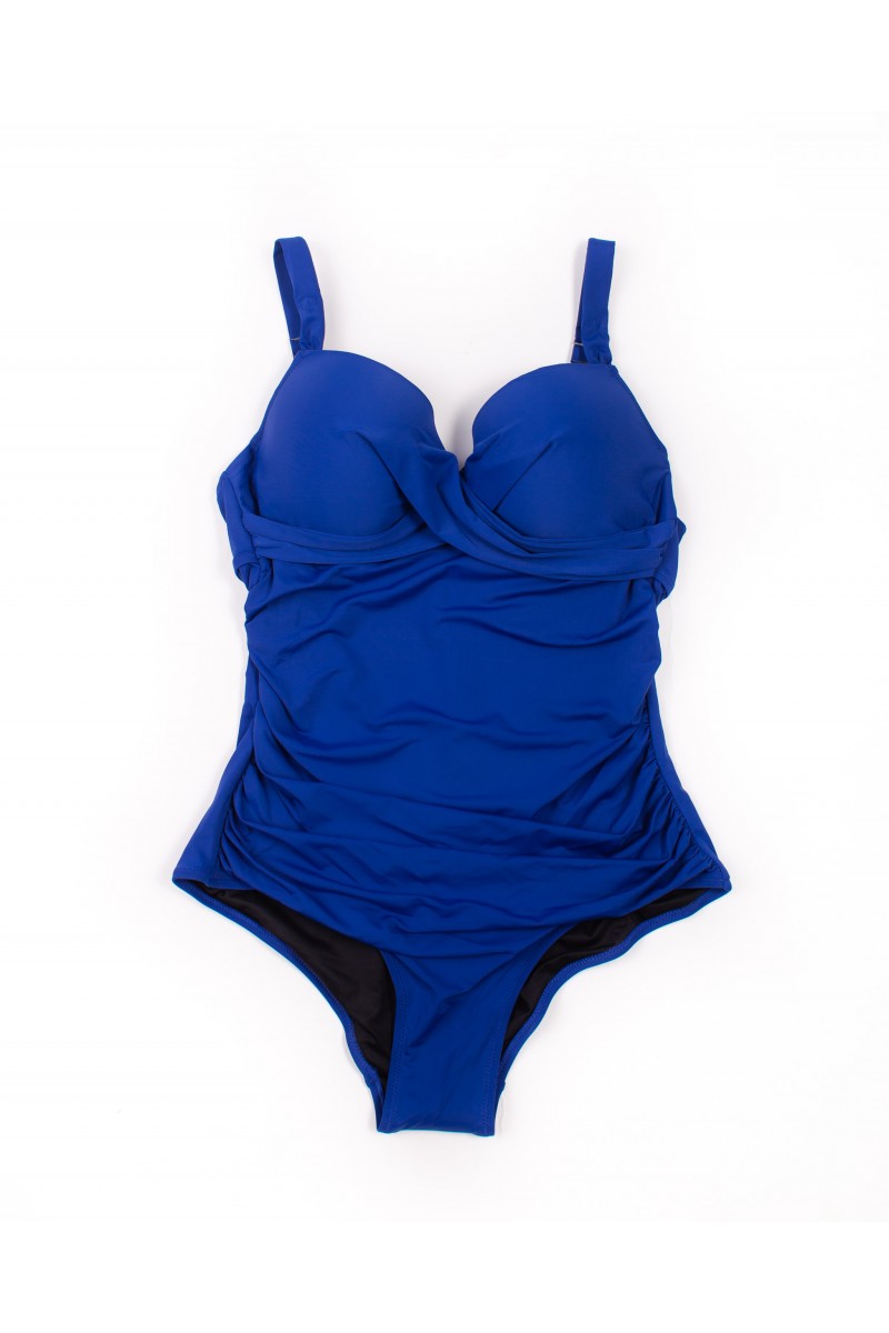 Купальник цільний з формовою чашкою Atlantic 61041 синій 1025-1