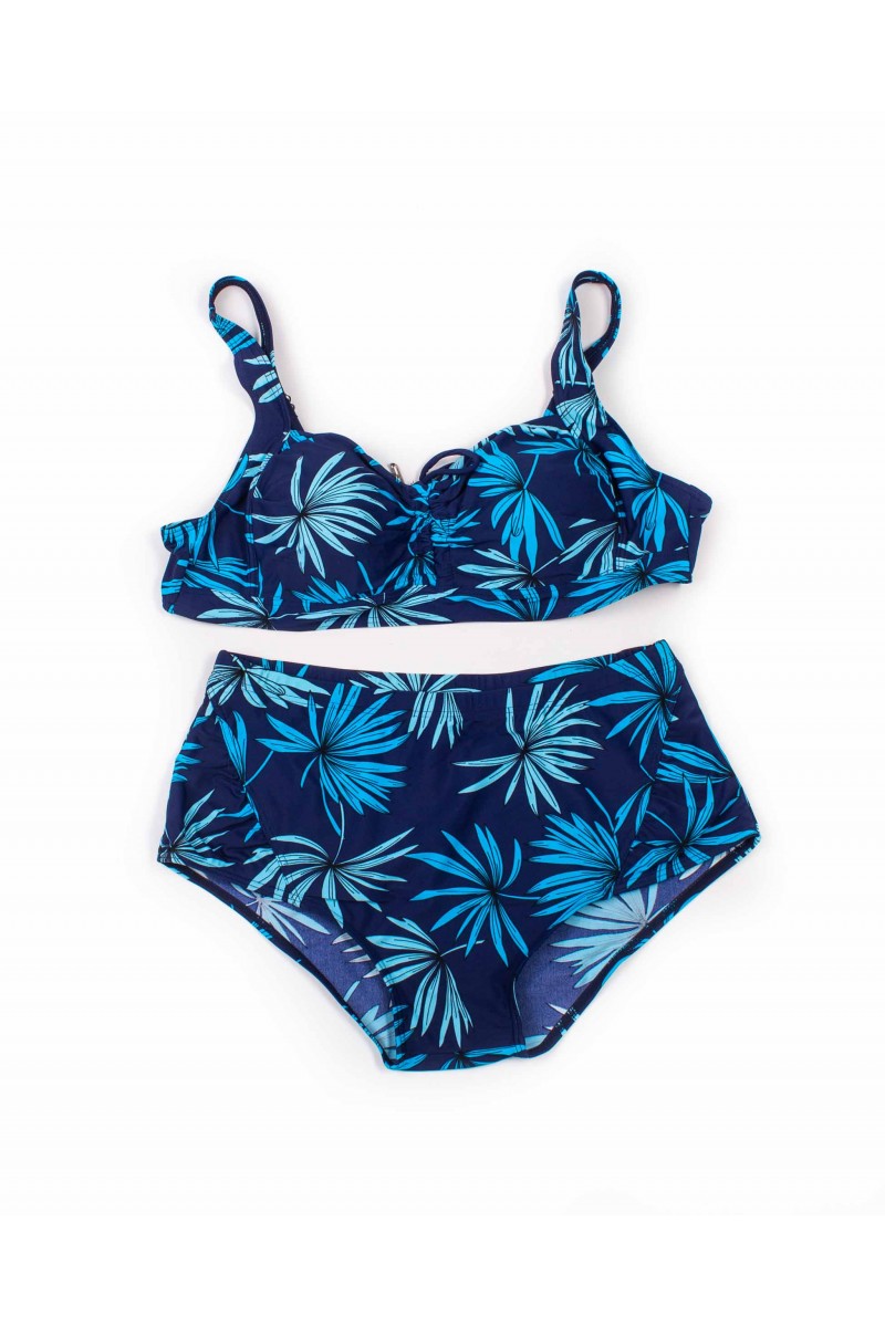 Купальник роздільний м'яка чашка з поролоновою вставкою Samegame 619 чашка С синій 1011-7