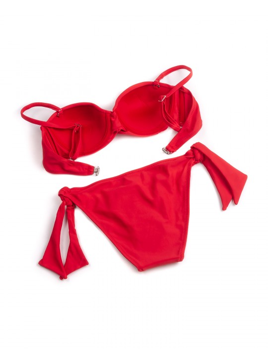 Купальник роздільний з пуш апом Teres 2028 червоний 1053-2
