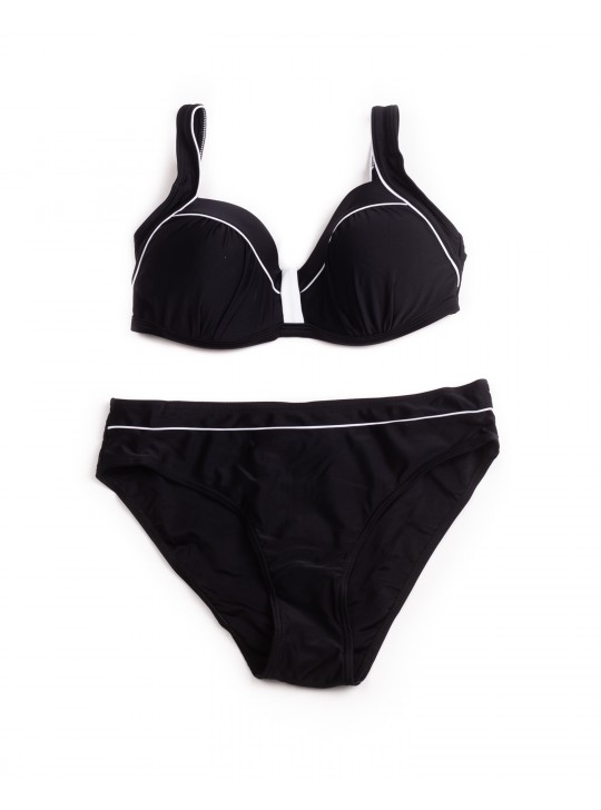 Купальник роздільний формовий чашка Teres 21211 чорний 1055-1
