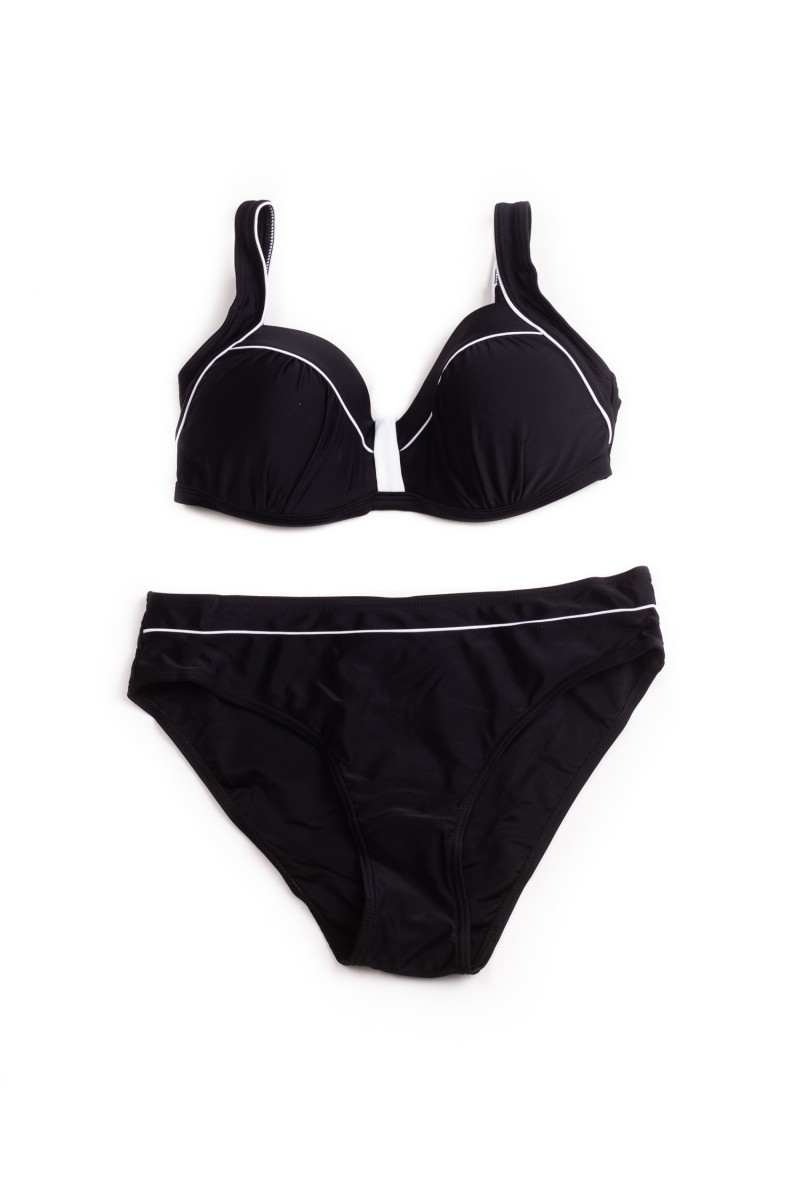 Купальник роздільний формовий чашка Teres 21211 чорний 1056-1