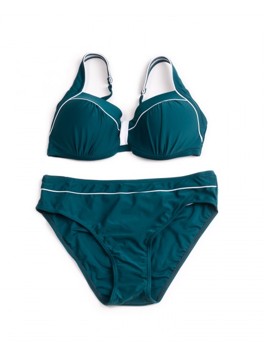 Купальник роздільний формовий чашка Teres 21211 смарагдовий 1055-3