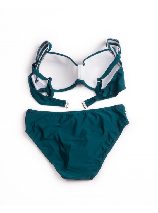 Купальник роздільний формовий чашка Teres 21211 смарагдовий 1055-3
