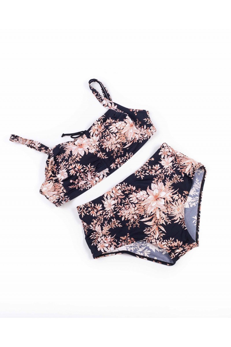 Купальник роздільний м'яка чашка з поролоновою вставкою Samegame 619 чашка С чорний 1011-1