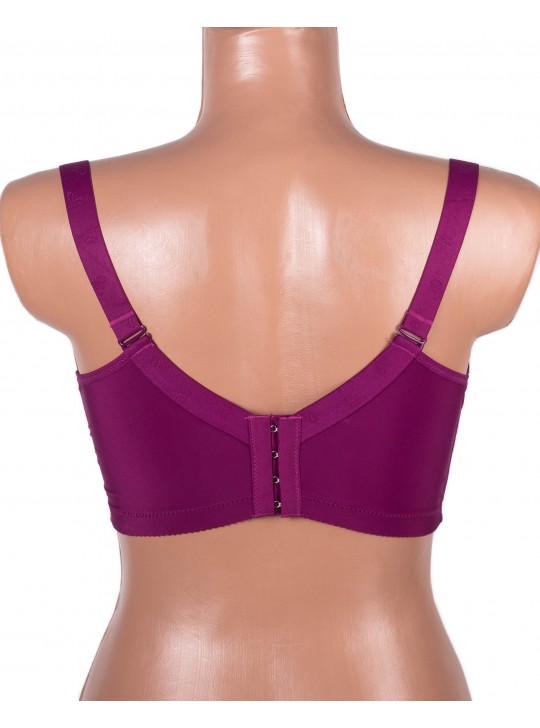 Бюстгальтер без кісточок формова чашка з широкою спинкою Люся 8126 марсала 5438-4