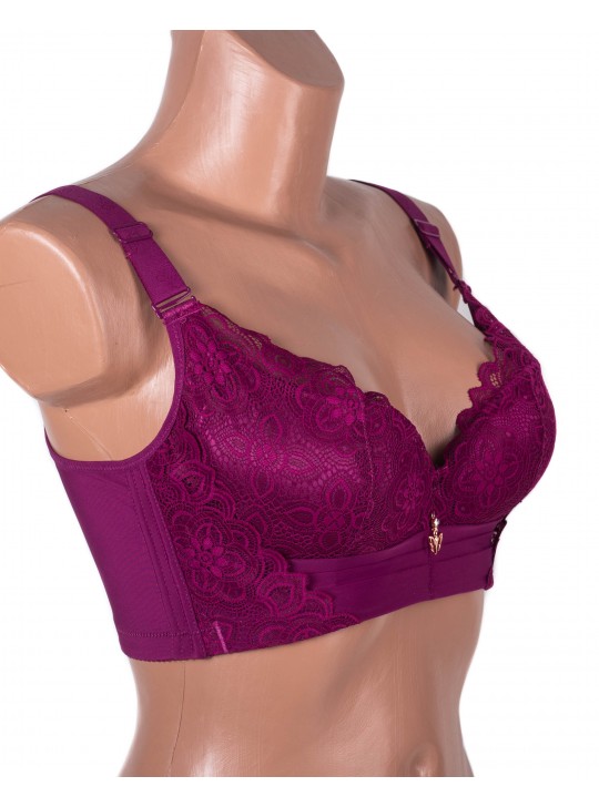 Бюстгальтер без кісточок формова чашка з широкою спинкою Люся 8126 марсала 5438-4