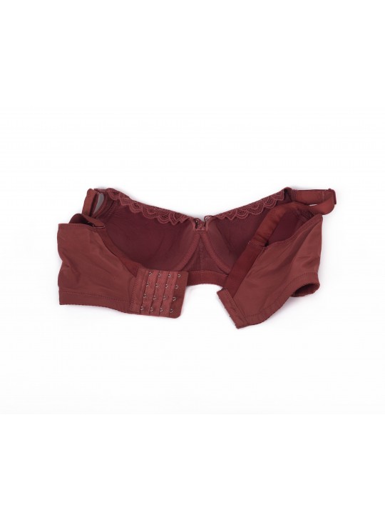 Бюстгальтер без кісточок формова чашка з широкою спинкою Люся 8126 коричневий 5438-5