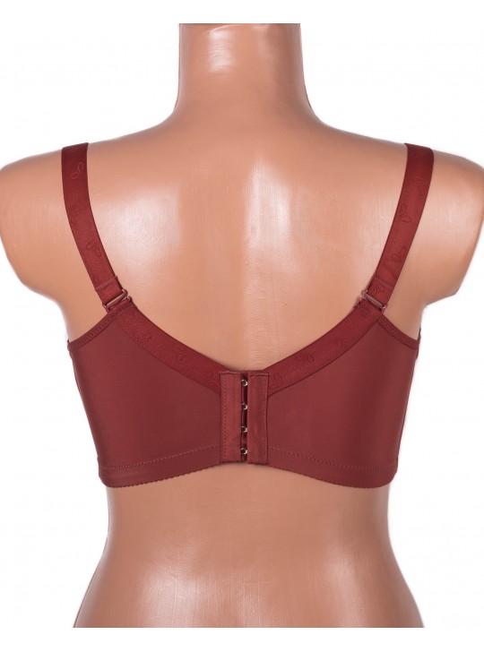 Бюстгальтер без кісточок формова чашка з широкою спинкою Люся 8126 коричневий 5438-5