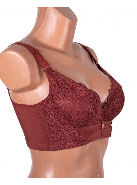 Бюстгальтер без кісточок формова чашка з широкою спинкою Люся 8126 коричневий 5438-5