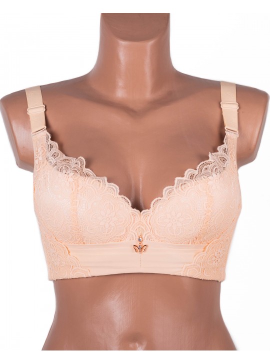 Бюстгальтер без кісточок формовий чашка з широкою спинкою Люся 8126 бежевий 5438-6