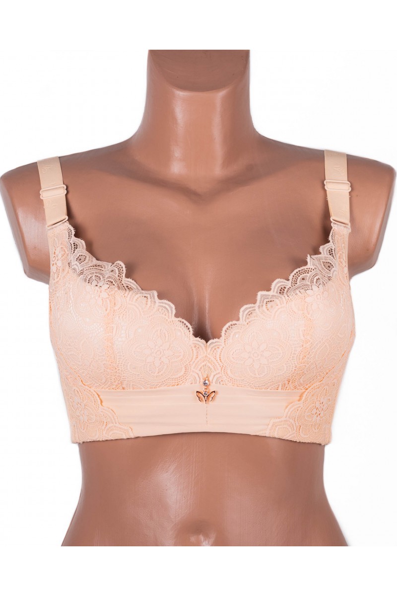 Бюстгальтер без кісточок формовий чашка з широкою спинкою Люся 8126 бежевий 5438-6