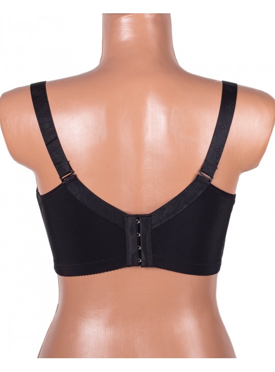 Бюстгальтер без кісточок формова чашка з широкою спинкою Люся 8126 чорний 5438-2