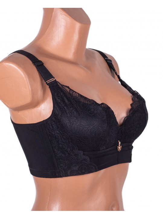 Бюстгальтер без кісточок формова чашка з широкою спинкою Люся 8126 чорний 5438-2