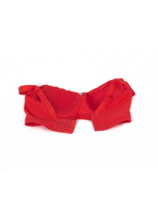 Бюстгальтер без кісточок формова чашка з широкою спинкою Люся 8126 червоний 5438-3