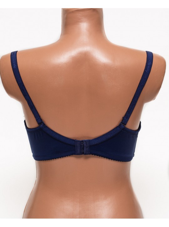 Бюстгальтер мереживний м'яка чашка на тонкому поролоні Lanny mode 11022 синій 11022-1