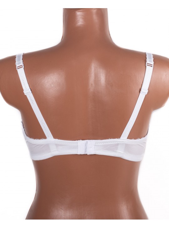 Бюстгальтер з вишивкою Lanny mode 11023 білий 11023-4