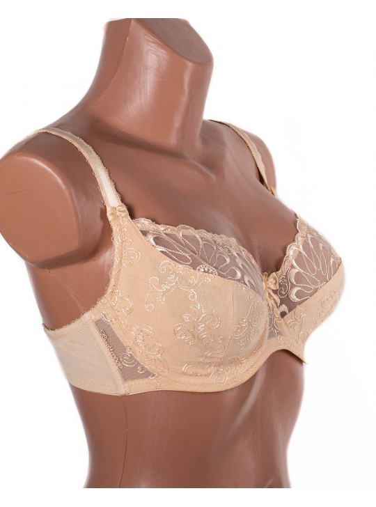 Бюстгальтер з вишивкою Lanny mode 11023 бежевий 11023-8