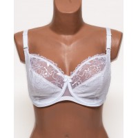 Бюстгальтер з вишивкою Lanny mode 11150 білий 11150-3