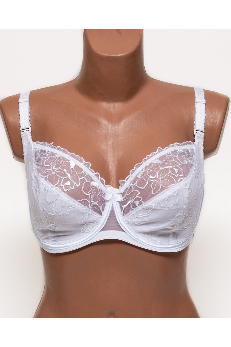 Бюстгальтер з вишивкою Lanny mode 11150 білий 11150-3