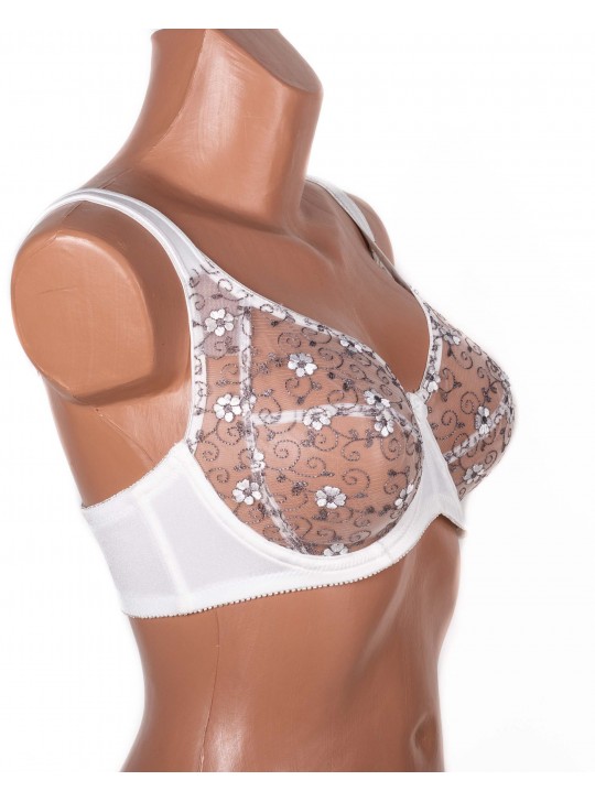 Бюстгальтер з прозорою чашкою Lanny mode 11245 молочний 11245-3