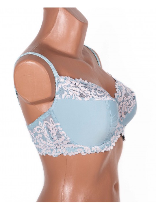 Бюстгальтер з мереживною спинкою Lanny mode 11340 бірюзовий 11340-2