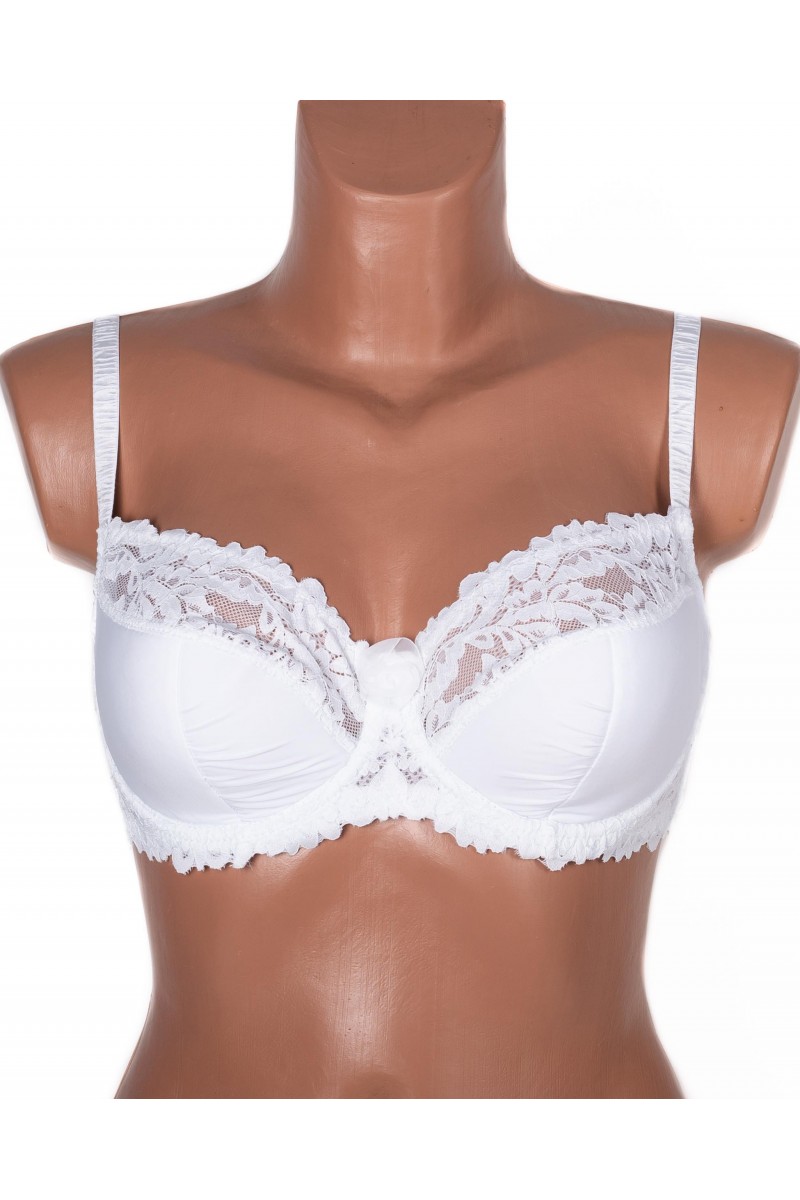 Бюстгальтер з мереживною спинкою Lanny mode 11340 білий 11340-6