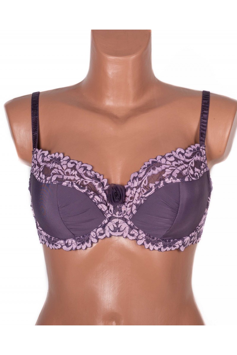 Бюстгальтер з мереживною спинкою Lanny mode 11340 мокко 11340-5