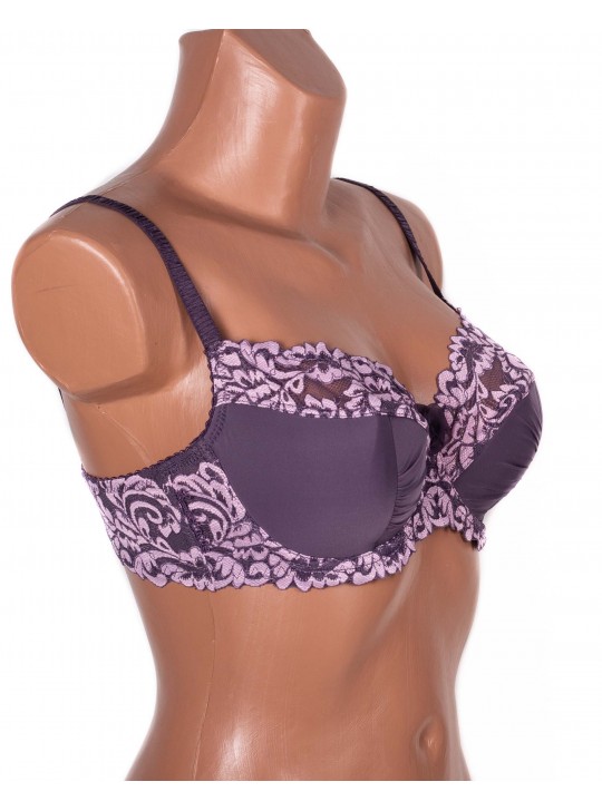 Бюстгальтер з мереживною спинкою Lanny mode 11340 мокко 11340-5
