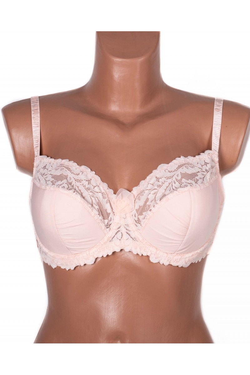 Бюстгальтер з мереживною спинкою Lanny mode 11340 пудра 11340-4