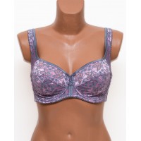 Бюстгальтер мереживний з м'якою мереживною чашкою Lanny mode 11558 сірий 11558-5